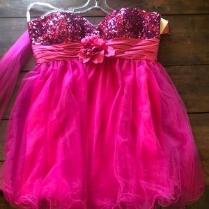 Hot pink Prom / Party Dress size 18